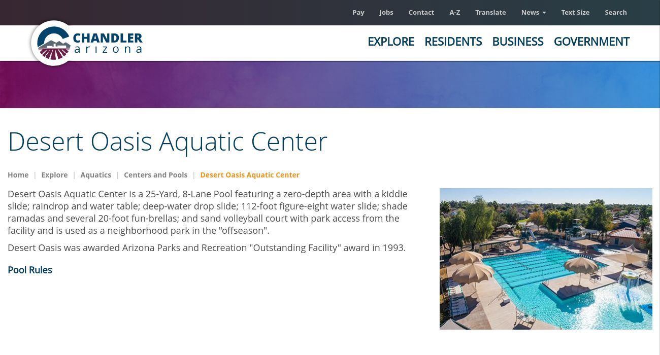 Desert Oasis Aquatic Center