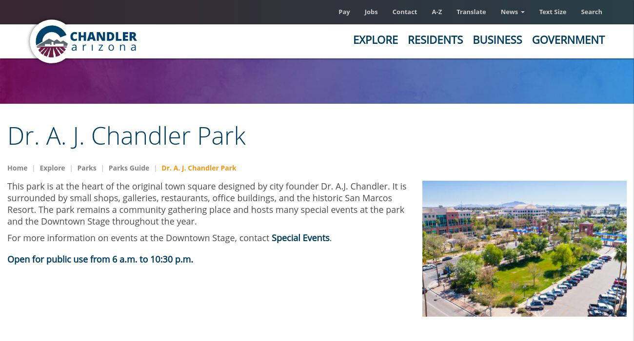 Dr. A. J. Chandler Park