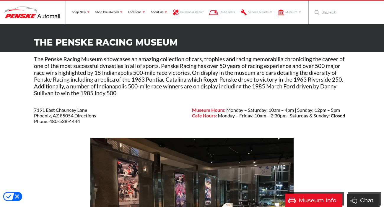 Penske Racing Museum