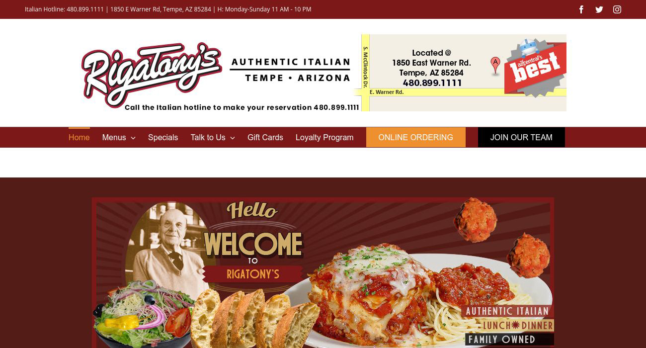 RigaTony's Authentic Italian